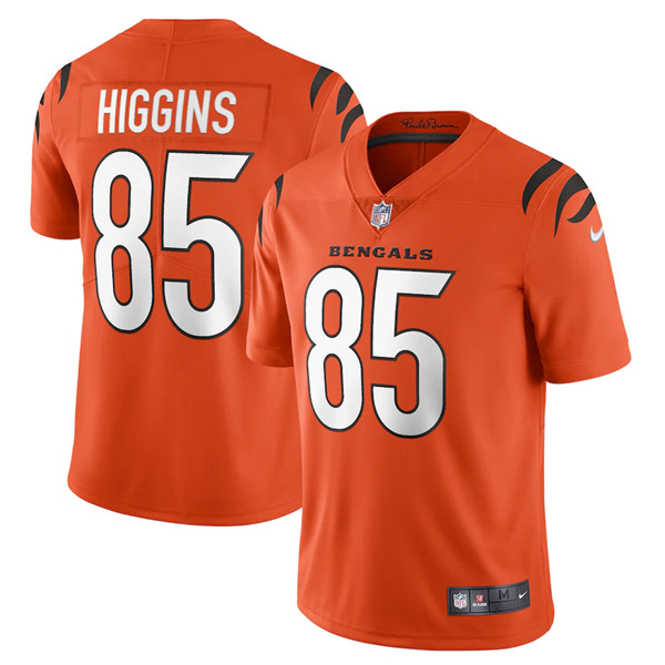 Youth Cincinnati Bengals #85 Tee Higgins New Orange Vapor Untouchable Limited Stitched Jersey